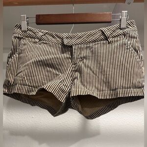 Striped Black and Gold/Tan Volcom Shorts